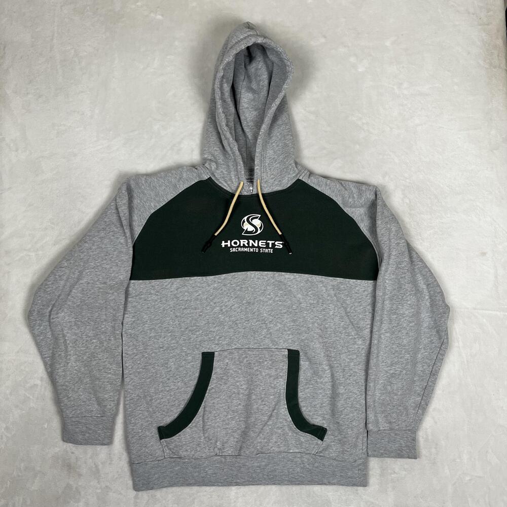 Sacramento State Hornets Hoodie Sweatshirt Mens Large Gray NCAA College Champion